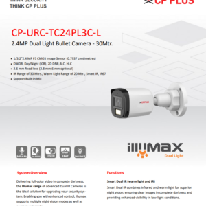 2.4MP Dual Light Bullet Camera – 30Mtr.