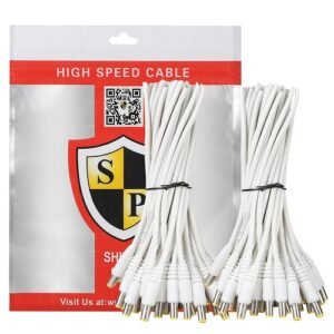 Shield Plus Dc male lead white-round